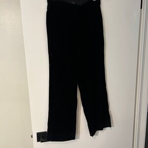 NWT J.Crew Pull-on Peyton Black Velvet Cropped Pants, Size 2